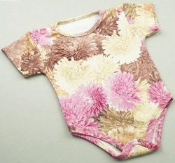 Body kr. rukáv Astry, bavlna, zapínání u krku, Mrofi, růžová/ecru