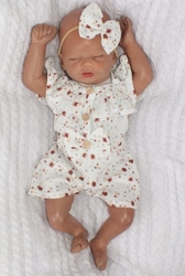 Body s nohavičkami kr. rukáv + čelenka, mušelín, 2D sada, Z&amp;Z, bílá