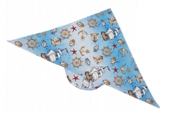 Dětský bavlněný šátek s kšiltem na zavazování, Premium Baby Nellys, kormidlo
