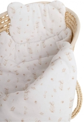 Mušelínová sada GOOSE Teddy 30x35cm, 70x100cm, 2D, Baby Nellys, bílá
