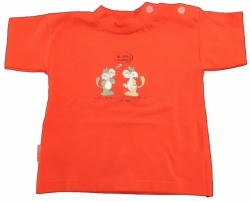 Tričko dětské krátký rukáv - OBRÁZEK červené 