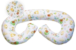 Kojící polštář/relax. poduška MAXI, PES kuličky Baby Nellys, Včelky a Berušky, bílá