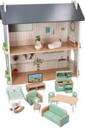 Dřevěný útulný domeček pro panenky - Adam Toys