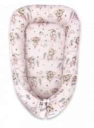 Oboustranné hnízdečko, bavlna, 55 x 75 cm, Little Balerina - růžová