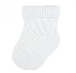 Kojenecké ponožky, Baby Nellys, bílé, vel. 6-9 m
