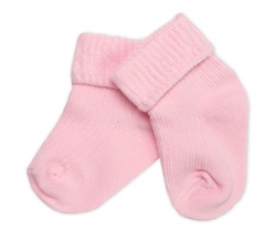 Kojenecké ponožky, Baby Nellys, růžové, vel. 6-9 m