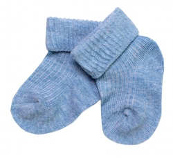 Kojenecké ponožky, Baby Nellys, sv. modré, vel. 6-9 m