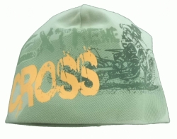Čepice dětská bavlna - CROSS zelená 