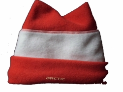 Čepice dětská zimní - ARTIC červeno-bílá 