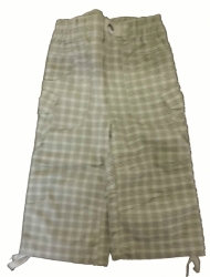 Kalhoty kojenecké letní - VZOR světlé khaki 