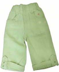 Kalhoty dětské bavlna - SUMMER smetanové 