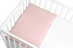 Mušelínový polštářek s výplní 40 x 60 cm, Baby Nellys, Maxi, pudrově růžový