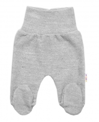 Pletené kojenecké polodupačky Hand Made, Baby Nellys, šedé
