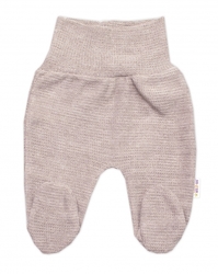 Pletené kojenecké polodupačky Hand Made, Baby Nellys, béžové