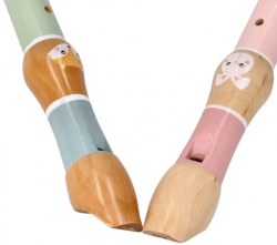 Dřevěná flétna Adam Toys, Králíček - růžová