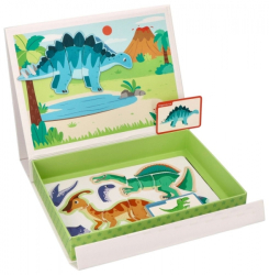 Magnetická vkládačka/puzzle Adam Toys, Dinosaurus