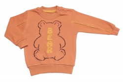 Tepláková souprava Bear 2D, bavlna, hnědá