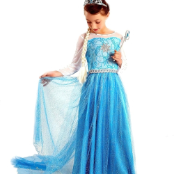 Dětský kostým ELSA star s doplňky 134-146 XL