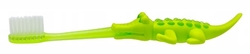 Dětský zubní kartáček Akuku - Krokodýl, zelený