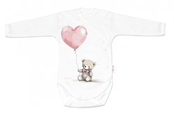 Sada do porodnice pro miminko 4D Teddy Love, Baby Nellys - bílá/růžová