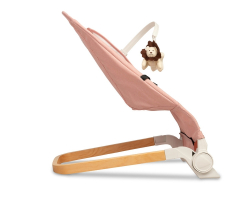 Kojenecké lehátko, ergonomické Pine - růžové
