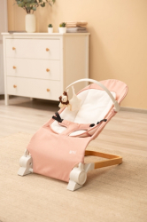 Kojenecké lehátko, ergonomické Pine - růžové