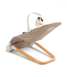 Kojenecké lehátko, ergonomické Pine - béžové/hnědé