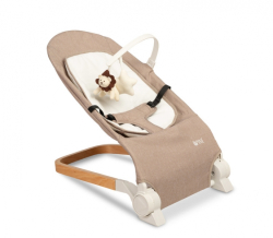 Kojenecké lehátko, ergonomické Pine - béžové/hnědé