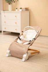 Kojenecké lehátko, ergonomické Pine - béžové/hnědé