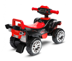 Jezdítko, odrážedlo, čtyřkolka mini Raptor - červená