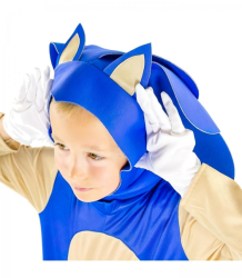 Dětský kostým Sonic s maskou a rukavicemi 122-128 M
