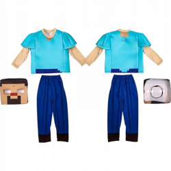 Dětský kostým Minecraft Steve 116-122 M