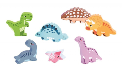 Dřevěné 3D puzzle - dinosauři