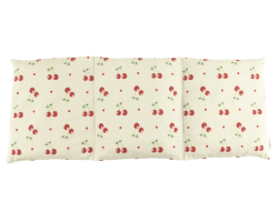 Tříkomorový nahřívací pás s třešňovými pecičkami, termofor -  Cherry life, ecru