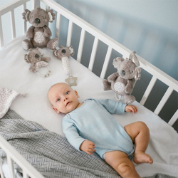 Plyšová hračka s chrastítkem Koala Coco, béžová