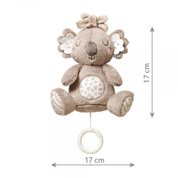 Závěsná plyšová hračka s melodií Koala Coco, šedá