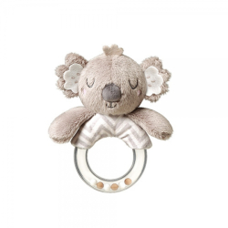 Plyšové chrastítko s kousátkem Koala Coco, šedá