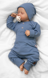 Žebrovaná rostoucí souprava 3D, Baby Boy - jeans