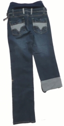 Těhotenské kalhoty 2v1 WINDSTAR - RIFLE 210 tmavě modré 