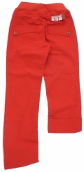 Těhotenské kalhoty 2v1 WINDSTAR - BAVLNA červené 