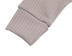 Žebrovaná rostoucí souprava 3D, Baby Girl - taupe