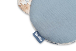2D sada do kočárku, postýlky, kolébky,  mušelín, bavlna - Dráček modrý, jeans
