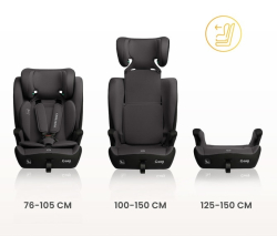 Autosedačka 76-150, 3v1 Cosy I-SIZE - šedá