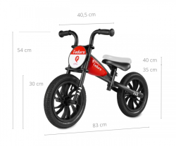 Dětské odstrkovadlo/kolo Eduro Red, červené