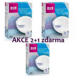 2+1 zdarma - Jednorázové vložky do podprsenky, 20ks - Discreet Elegance - bílé, 