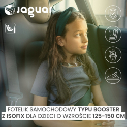 Autosedačka. podsedák s isofixem JAGUAR I-size, modrá (125-150)
