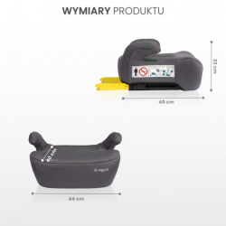 Autosedačka. podsedák s isofixem JAGUAR I-size, modrá (125-150)