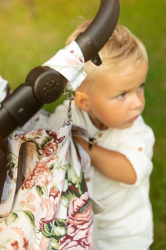 Taška pro maminky – velká, na kočárek i do porodnice - Boho, růžová