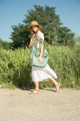 Taška pro maminky – velká, na kočárek i do porodnice - Boho, růžová