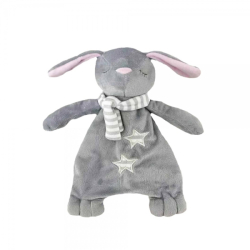 Mazlík, hračka, přítulníček pro miminko Králíček,  šedý